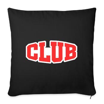 Club - Sofa pillowcase 17,3'' x 17,3'' (45 x 45 cm) - black - Front
