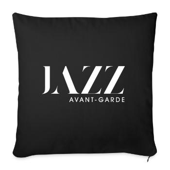 avantgarde jazz - Sofa pillowcase 17,3'' x 17,3'' (45 x 45 cm) - black - Front