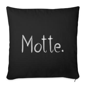 MOTTE - Sofakissenbezug 45 x 45 cm - Schwarz - Vorne