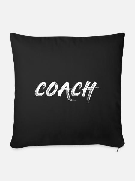 Coach - Sofakissenbezug 45 x 45 cm - Schwarz