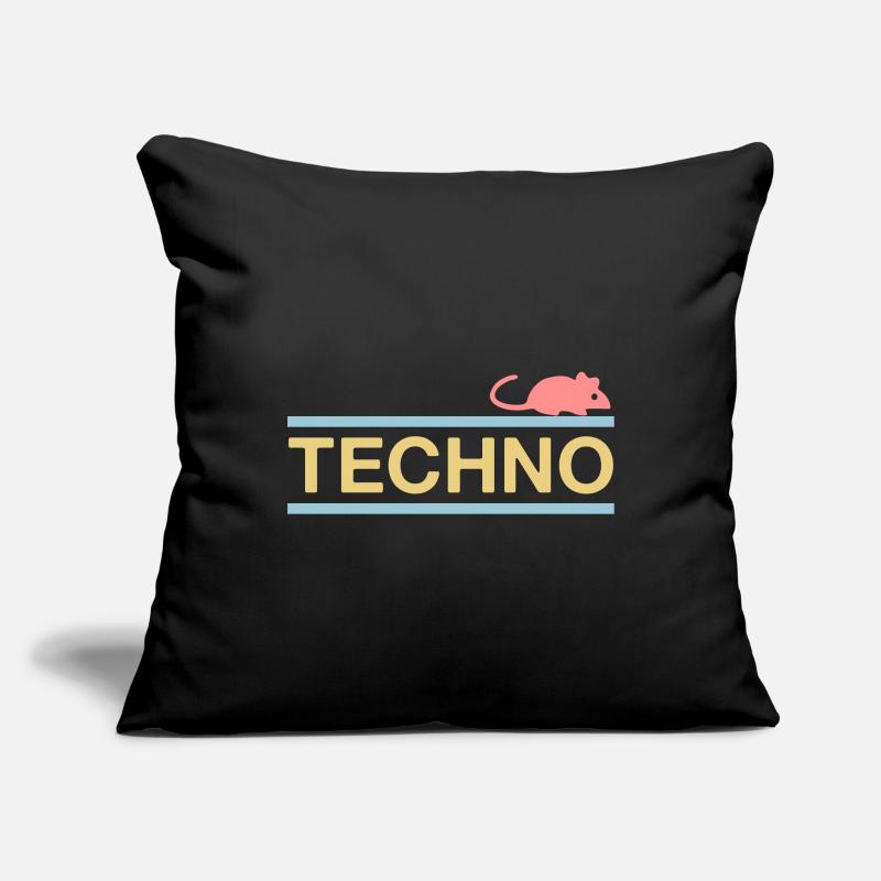 ★ couleurs de conception variables ★ Technomaus (souris) Housse de coussin décorative 45 x 45 cm
