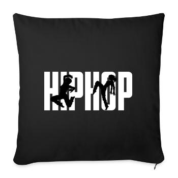 Danse hip hop - Housse de coussin décorative 45 x 45 cm - noir - Devant