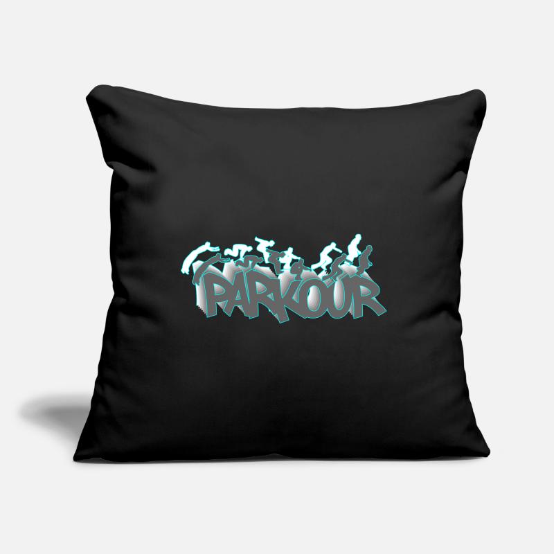 Parkour Course d’obstacles Freerunning Housse de coussin décorative 45 x 45 cm