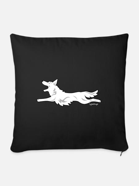 flyingwhiteshep - Sofakissenbezug 45 x 45 cm - Schwarz