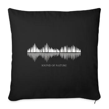 Sound of Nature - Winter - Sofa pillowcase 17,3'' x 17,3'' (45 x 45 cm) - black - Front