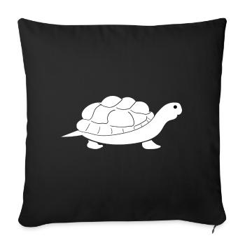 Turtle Turtle - Sofa pillowcase 17,3'' x 17,3'' (45 x 45 cm) - black - Front