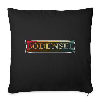 Bodensee - Sofakissenbezug 45 x 45 cm - Schwarz - Vorne