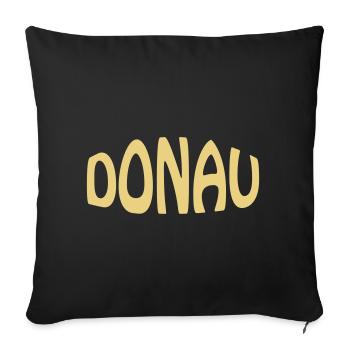 DANUBE - Housse de coussin décorative 45 x 45 cm - noir - Devant