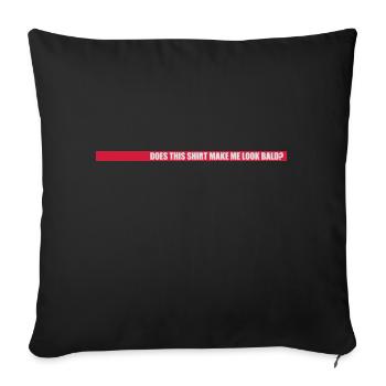 look soon citation de chemise - Housse de coussin décorative 45 x 45 cm - noir - Devant