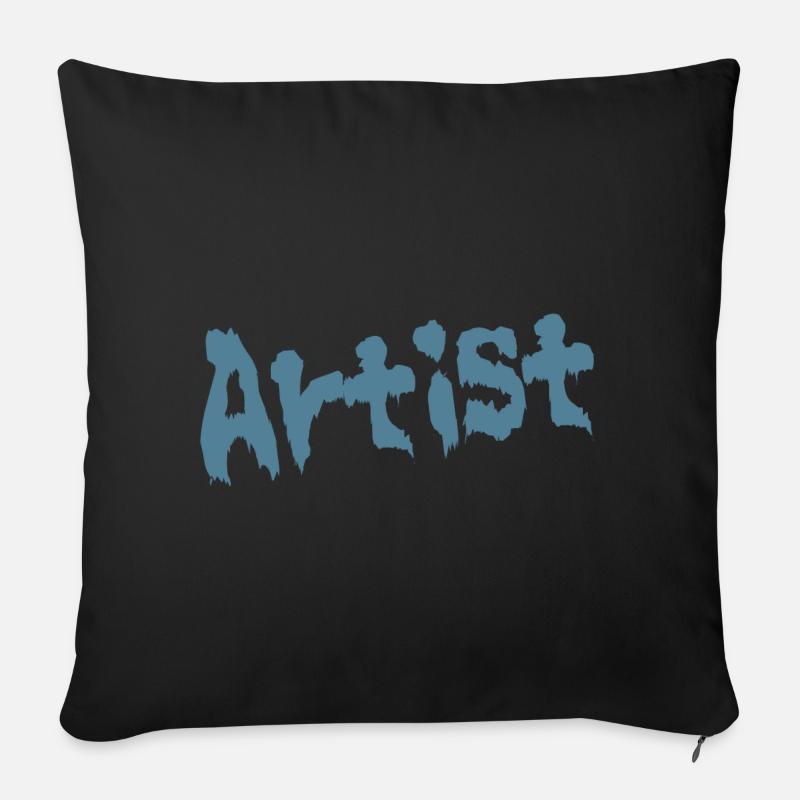 Artsit - Sofakissenbezug 45 x 45 cm - Schwarz