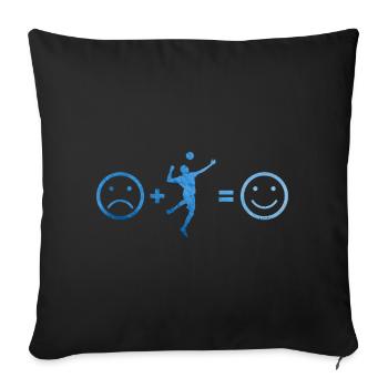 Fistball Volleyball Fistball Joueur Femmes - Housse de coussin décorative 45 x 45 cm - noir - Devant