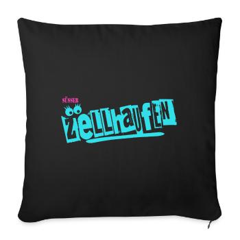 Zellhaufen Woman - Sofakissenbezug 45 x 45 cm - Schwarz - Vorne