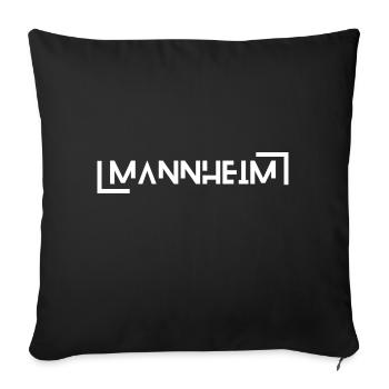 Mannheim Electoral Palatinate - Sofa pillowcase 17,3'' x 17,3'' (45 x 45 cm) - black - Front