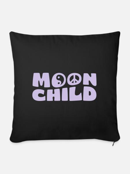 Moonchild - Sofakissenbezug 45 x 45 cm - Schwarz