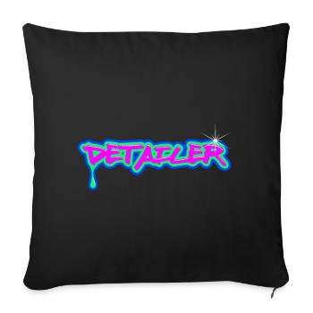 Car Detailer, Car Lover, Vehicle Detailer - Sofa pillowcase 17,3'' x 17,3'' (45 x 45 cm) - black - Front
