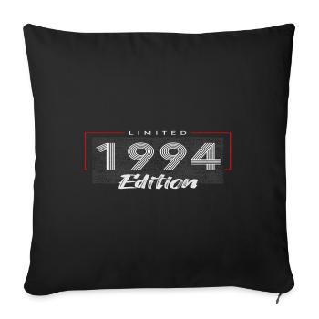 30th Birthday Legend since 1994 - Sofa pillowcase 17,3'' x 17,3'' (45 x 45 cm) - black - Front