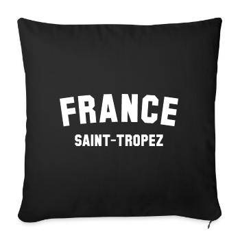 SAINT-TROPEZ France Frankreich - Housse de coussin décorative 45 x 45 cm - noir - Devant