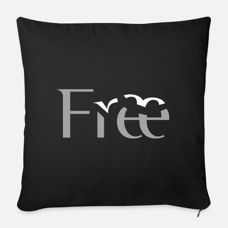 Free - Sofakissenbezug 45 x 45 cm - Schwarz