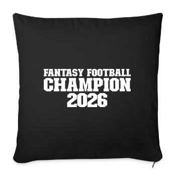 Fantasy Football Champion 2026 Fantasy Football - Sofa pillowcase 17,3'' x 17,3'' (45 x 45 cm) - black - Front