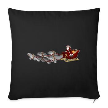 Conférences Tazz | Joyeux Meepmas - Housse de coussin décorative 45 x 45 cm - noir - Devant