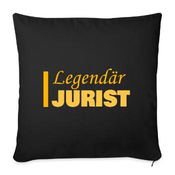 Gift for Lawyer - Sofa pillowcase 17,3'' x 17,3'' (45 x 45 cm) - black - Front
