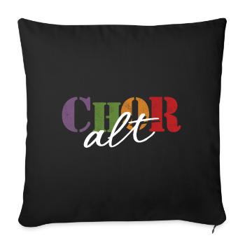 Choir Alto - Sofa pillowcase 17,3'' x 17,3'' (45 x 45 cm) - black - Front