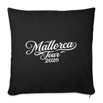 Tournée de Majorque 2026 - Housse de coussin décorative 45 x 45 cm - noir - Devant