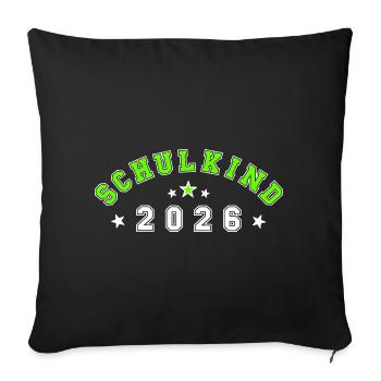 Schoolchild 2026 - Sofa pillowcase 17,3'' x 17,3'' (45 x 45 cm) - black - Front