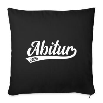 Abitur 2026 Abi - Sofa pillowcase 17,3'' x 17,3'' (45 x 45 cm) - black - Front