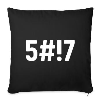 Codé - Housse de coussin décorative 45 x 45 cm - noir - Devant