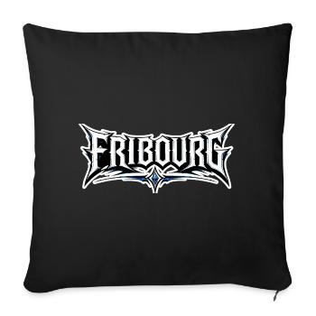 Conception de Fribourg - Housse de coussin décorative 45 x 45 cm - noir - Devant