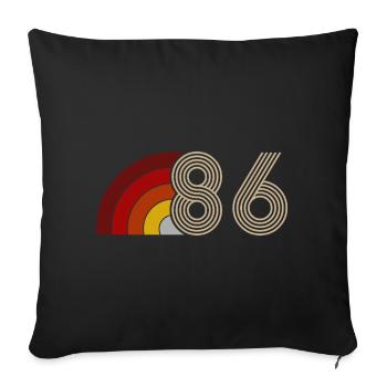 Vintage Astro 40 Years Forties Party 1986 - Sofa pillowcase 17,3'' x 17,3'' (45 x 45 cm) - black - Front