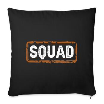 Squad - Sofa pillowcase 17,3'' x 17,3'' (45 x 45 cm) - black - Front