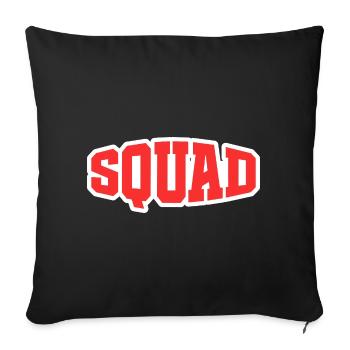 Squad - Sofa pillowcase 17,3'' x 17,3'' (45 x 45 cm) - black - Front