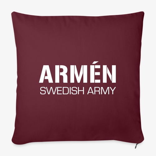 ARMÉN -Swedish Army - Soffkuddsöverdrag, 45 x 45 cm