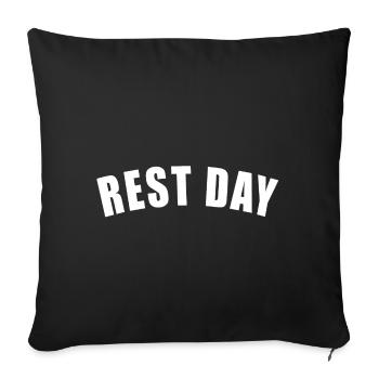 CADEAU DE REPOS SPORTSMAN TRIATHLON TRIATHLET TRI - Housse de coussin décorative 45 x 45 cm - noir - Devant