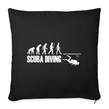 Evolution Scuba Diving - Housse de coussin décorative 45 x 45 cm - noir - Devant