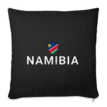 Namibia - Sofakissenbezug 45 x 45 cm - Schwarz - Vorne