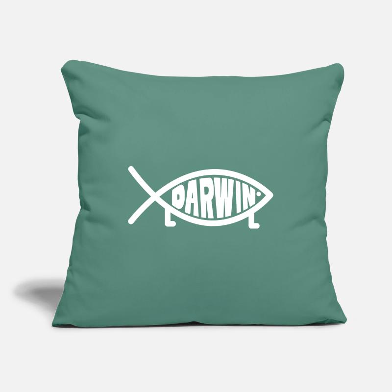 Darwin Fish with Legs - Jesus Fish Sofa pillowcase 17,3'' x 17,3'' (45 x 45 cm)