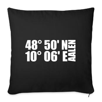 Coordonnées d’Aalen - Housse de coussin décorative 45 x 45 cm - noir - Devant