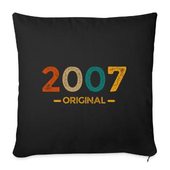 2007 Original - Housse de coussin décorative 45 x 45 cm - noir - Devant
