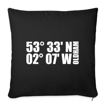 Oldham Coordinates - Sofa pillowcase 17,3'' x 17,3'' (45 x 45 cm) - black - Front