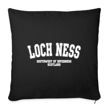 Loch Ness Southwest Scotland - Sofa pillowcase 17,3'' x 17,3'' (45 x 45 cm) - black - Front