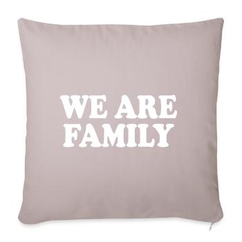 We are family - Housse de coussin décorative 45 x 45 cm - taupe clair - Devant