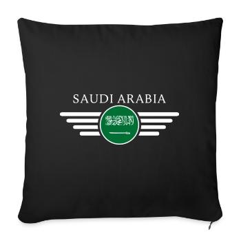 Saudi Arabia Desert Magic Style Design T-Shirt - Sofa pillowcase 17,3'' x 17,3'' (45 x 45 cm) - black - Front