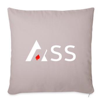 Ass - Sofakissenbezug 45 x 45 cm - helles Taupe - Vorne