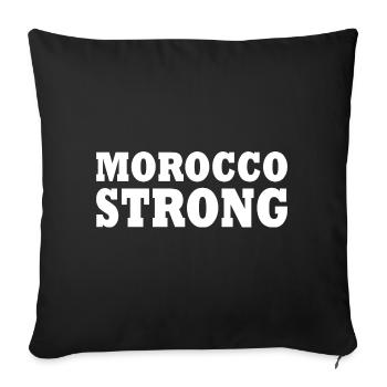 Morocco strong - Housse de coussin décorative 45 x 45 cm - noir - Devant