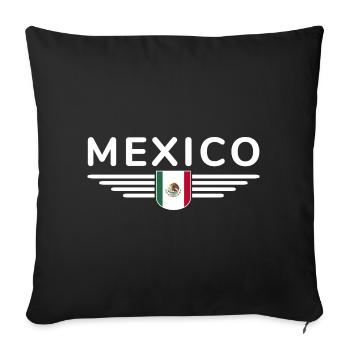 Mexico T-Shirt Design Culture & Tradition - Sofa pillowcase 17,3'' x 17,3'' (45 x 45 cm) - black - Front