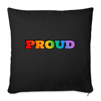 FIERTÉ LGBT PRIDE - Housse de coussin décorative 45 x 45 cm - noir - Devant