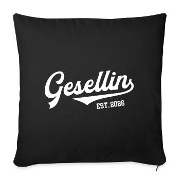 Journeyman 2026 Journeyman's Examination Apprenticeship Trainee - Sofa pillowcase 17,3'' x 17,3'' (45 x 45 cm) - black - Front